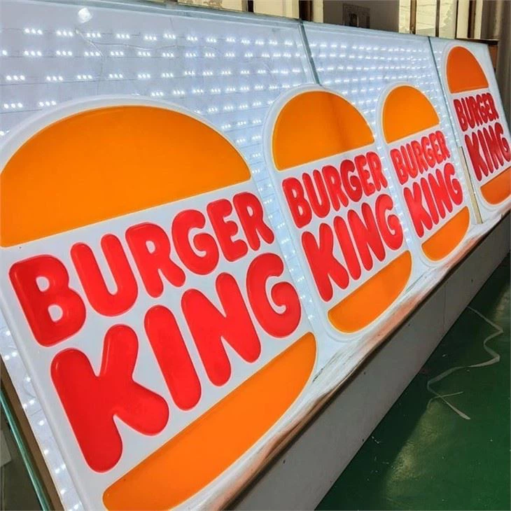 Burger King Shops Convenience Stores Logo Light Box Sign