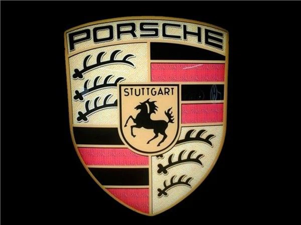 Porsche Automotive Signage Chrome Logo Letter Sign